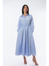 φορεμα μακρυ ριγε σιέλ