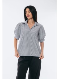 μπλουζα ριγε με φουσκωτα ...