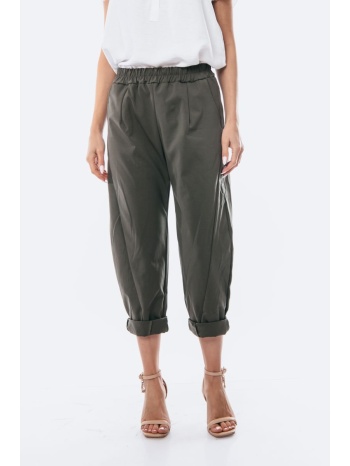 παντελονα με λαστιχο χακί σε προσφορά
