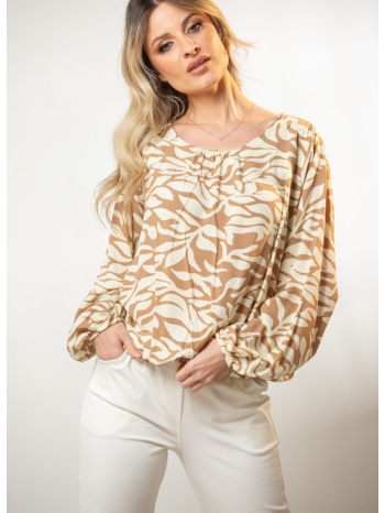 μπλουζα εμπριμε με λαστιχα στα τελειωματα εμπριμέ 17