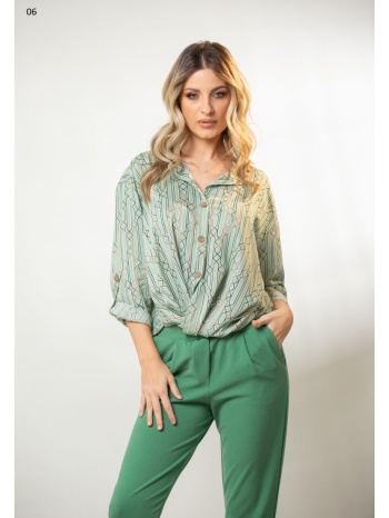 μπλουζα εμπριμε με κομπο και γυριστα μανικια εμπριμέ 6