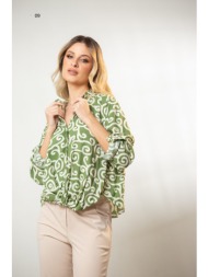 μπλουζα εμπριμε με κομπο ...