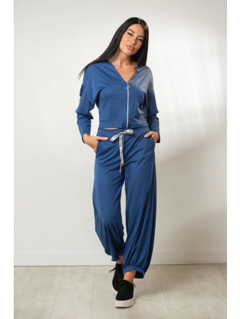 παντελονα με τσεπες και λαστιχο μπλε σε προσφορά