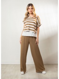 παντελονα με λαστιχο μπεζ