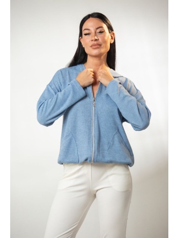 ζακετα με φερμουαρ και κουκουλα μαύρο σε προσφορά