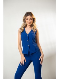 γιλεκο με κουμπι μπλε ...