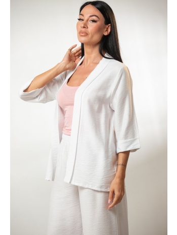 σακακι με τρουακαρ μανικια εκρού σε προσφορά