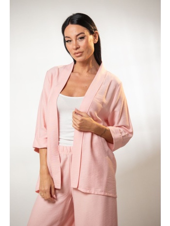 σακακι με τρουακαρ μανικια ροζ σε προσφορά