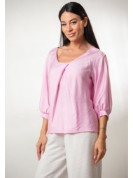 μπλουζα με πιετα και ...