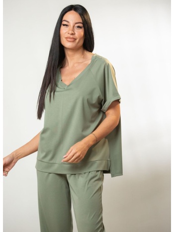 μπλουζα ve με ανοιγματα μπλε