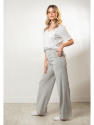 παντελονα ψηλομεση καμπανα γκρι