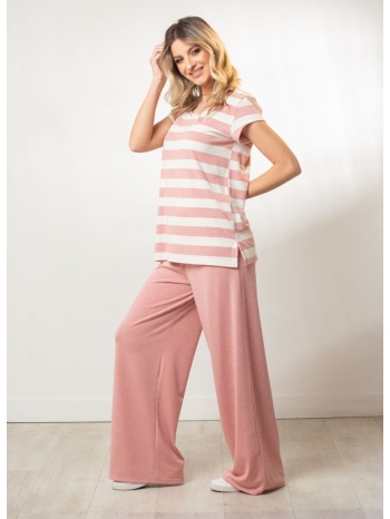 μπλουζα ριγε ροζ