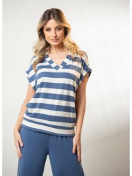 μπλουζα βε με μπασκα μπλε