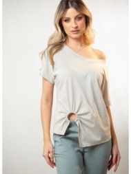 μπλουζα με κρικο μπεζ