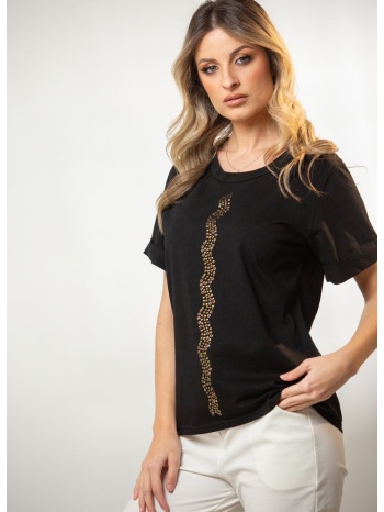 μπλουζα με τρεσα τρουκ μαύρο