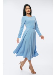 φορεμα μακρυ με ζωνη σιέλ