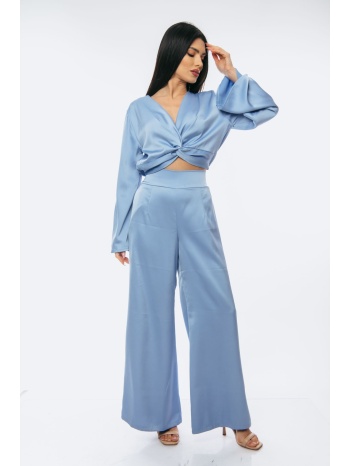 σετ τοπ με παντελονα σιέλ σε προσφορά