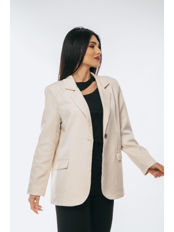 σακακι με κουμπι μπεζ μπεζ σε προσφορά