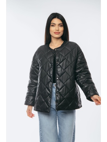 μπουφαν καπιτονε με κουμπια μαύρο σε προσφορά