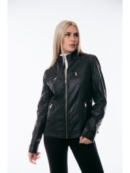 μπουφαν δερματινη biker ...