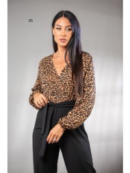 φορμα ολοσωμη με ζωνη σατεν με κρεπ μαύρο