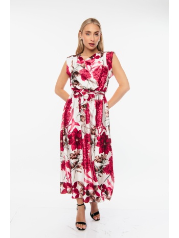 φορεμα αμανικο floral κόκκινο σε προσφορά
