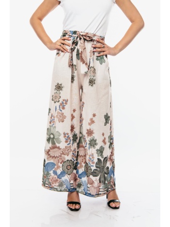 παντελονα εμπριμε με λαστιχο στην μεση χακί σε προσφορά