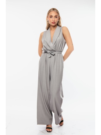 ολοσωμη φορμα με ζωνη ριγε γκρι σε προσφορά