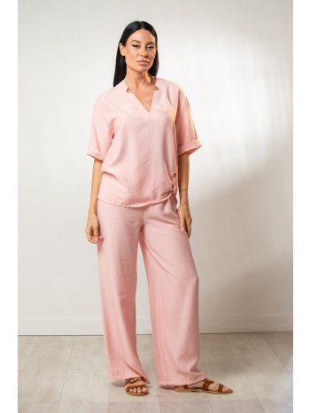 σετ μπλουζα και παντελονα ροζ σε προσφορά