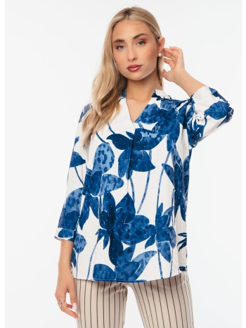 μπλουζα εμπριμε με στρας μπλε σε προσφορά