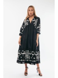 φορεμα midi με κεντητες ...