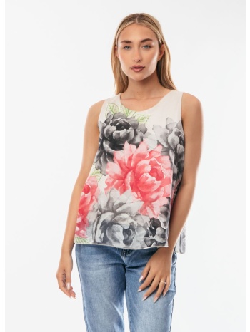 μπλουζα amanikh floral μαύρο σε προσφορά