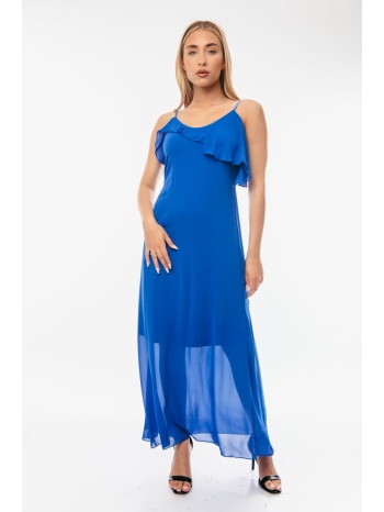 φορεμα μακρυ μπλε ρουά σε προσφορά