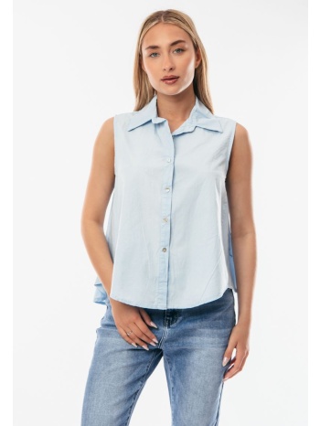 πουκαμισο αμανικο σιέλ σε προσφορά