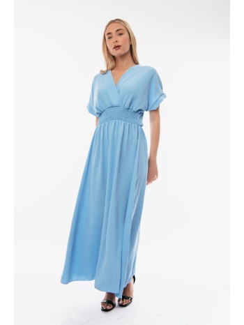 φορεμα μακρυ κρουαζε με λαστιχο στην μεση σιέλ σε προσφορά