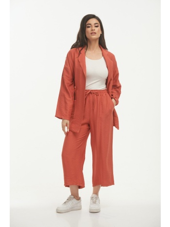 σετ ζακετα και παντελονι πορτοκαλί σε προσφορά