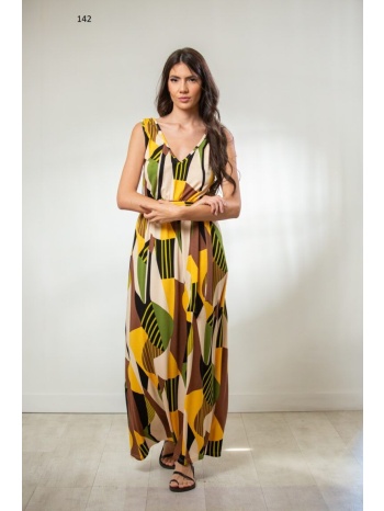 φορεμα μακρυ ve εμπριμε εμπριμέ 142