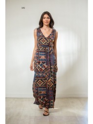 φορεμα μακρυ ve εμπριμε εμπριμέ 141