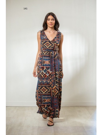 φορεμα μακρυ ve εμπριμε εμπριμέ 141