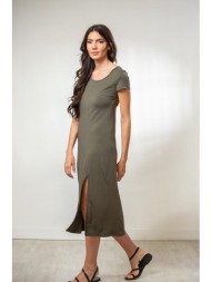 φορεμα midi με ανοιγμα ...