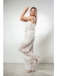 παντελονα δαντελα άσπρο