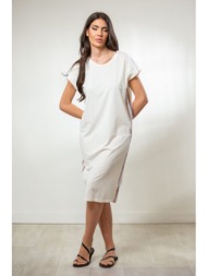 φορεμα midi με ριγα στο ...