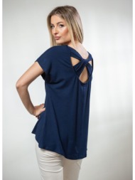 μπλουζα με χιαστη στην πλατη μπλε