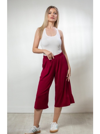 παντελονι καπρι μπορντό σε προσφορά