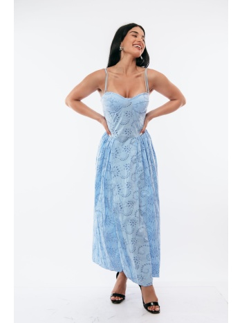 γαλαζιο maxi φορεμα γαλάζιο σε προσφορά