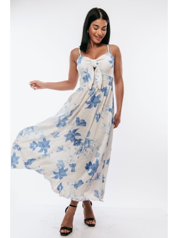φορεμα maxi floral μπλε σε προσφορά