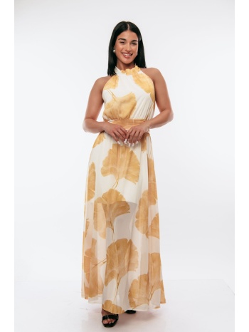 φορεμα maxi floral κίτρινο σε προσφορά