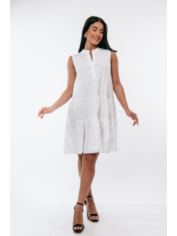 φορεμα amaniko κοντο άσπρο σε προσφορά