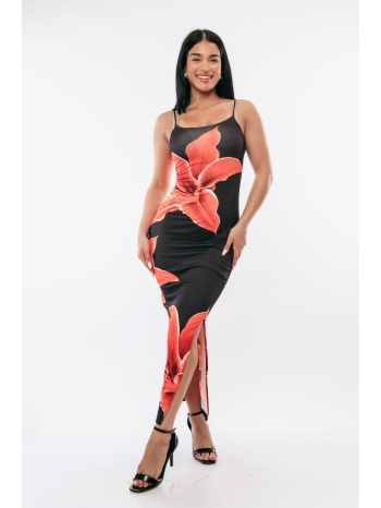 φορεμα εμπριμε με τιραντες μαύρο σε προσφορά