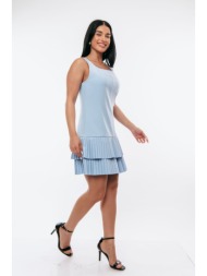 φορεμα με πλισε τελειωμα ...